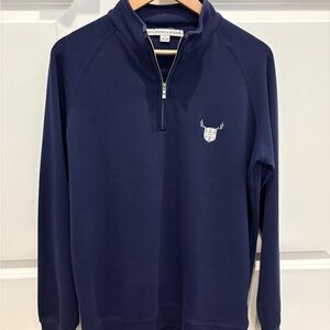 Navy Quarter-Zip Sweater